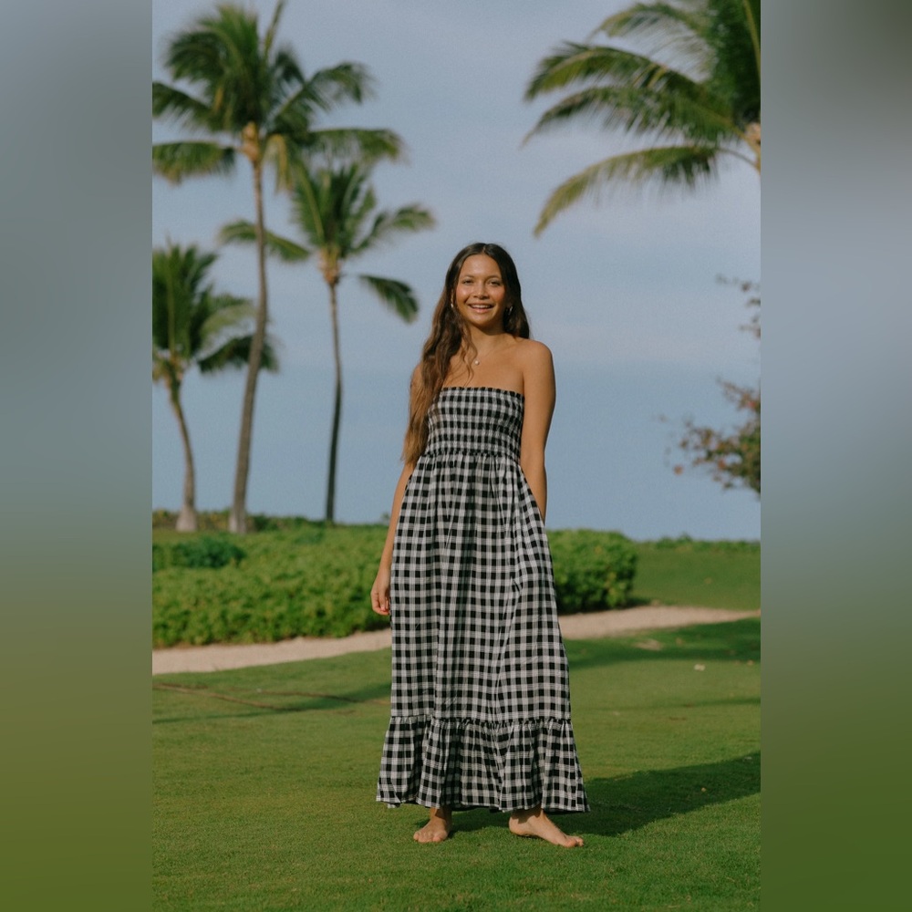 🖤 S O L D 🖤 Kiele Maxi Dress in Black Palaka